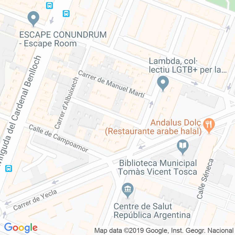 Código Postal calle Concha Espina en Valencia