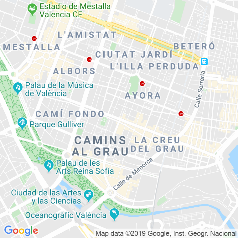 Código Postal calle Puerto, avenida (Impares Del 1 Al 85) en Valencia