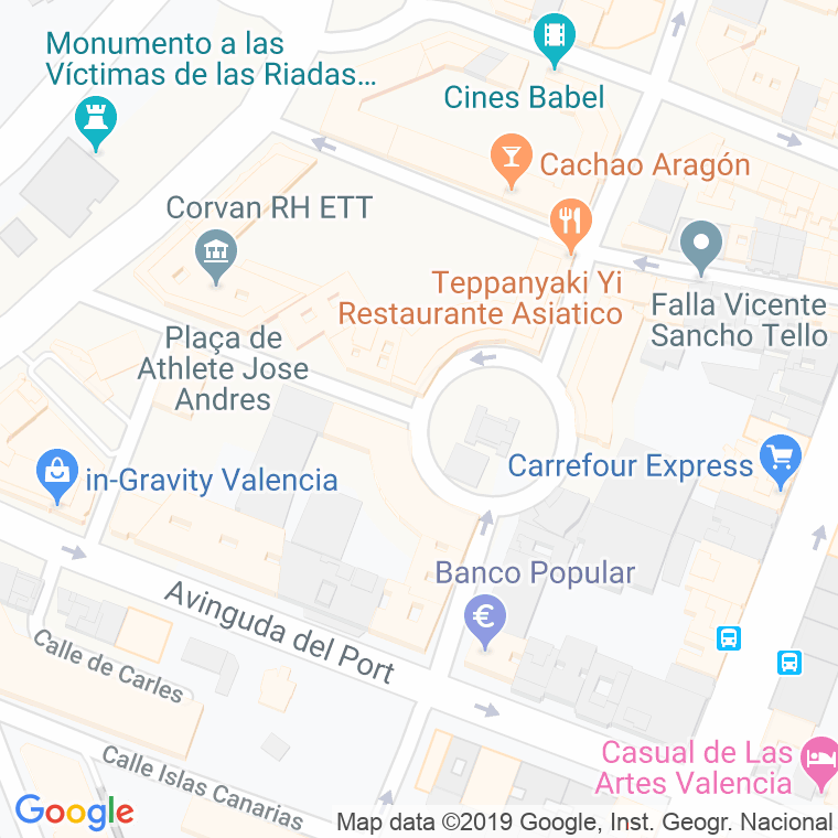 Código Postal calle Santa Rosa   (Impares Del 1 Al Final)  (Pares Del 2 Al Final) en Valencia