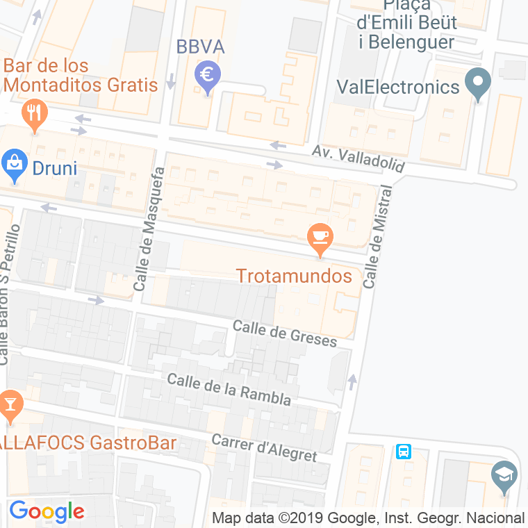 Código Postal calle Carola Reig Salva en Valencia