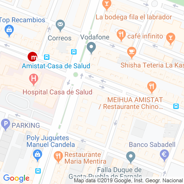 Código Postal calle Cros, Viviendas, bloques en Valencia
