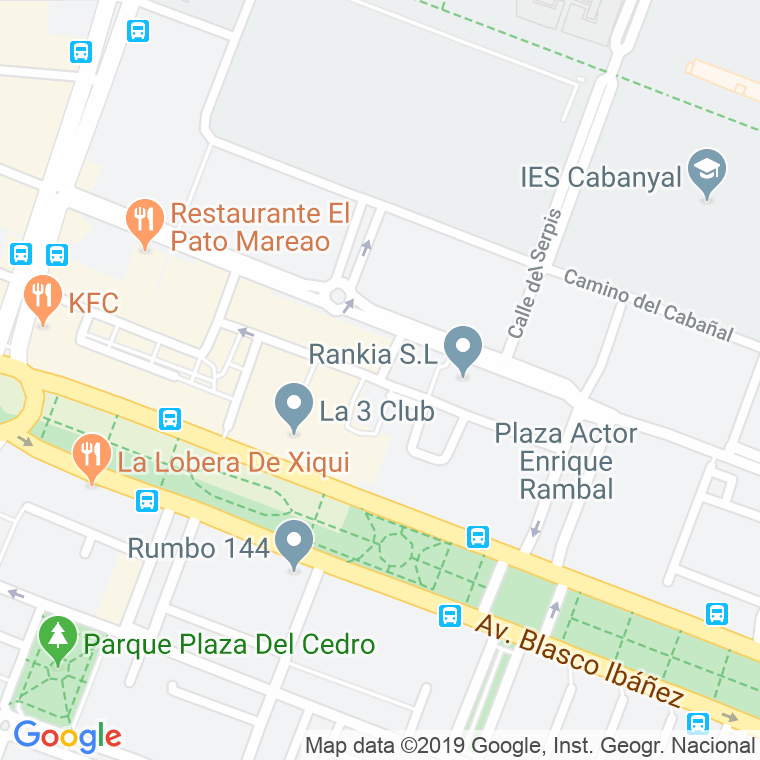 Código Postal calle Honduras en Valencia