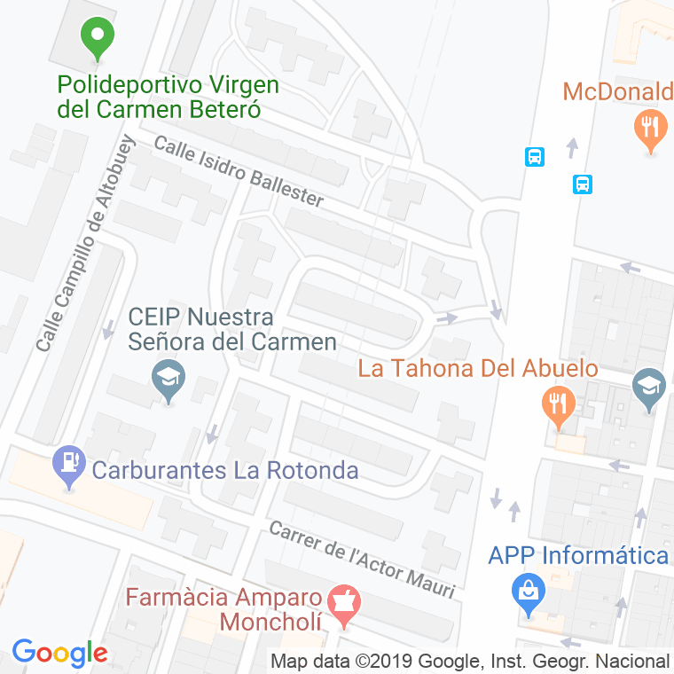 Código Postal calle Jaime Villanueva en Valencia