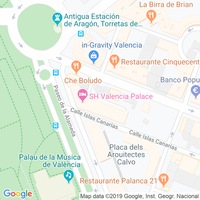 Código Postal calle Carles en Valencia