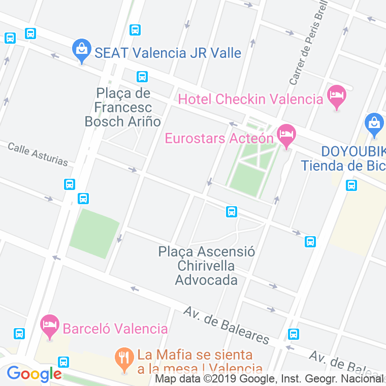 Código Postal calle Fuencaliente en Valencia
