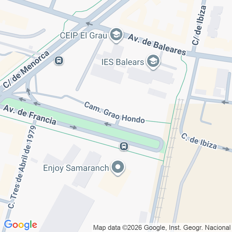 Código postal de Grao, Hondo, Camino en Valencia