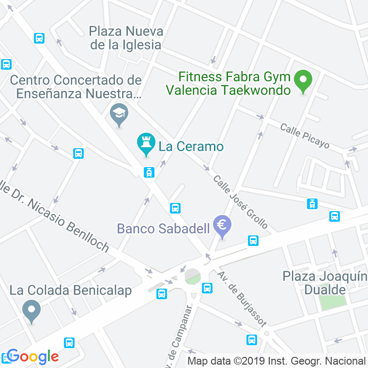 Código Postal calle Emilio Roig en Valencia