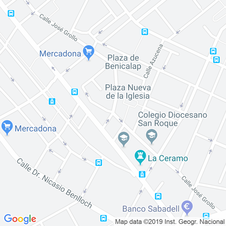 Código Postal calle Padre Carbonell en Valencia