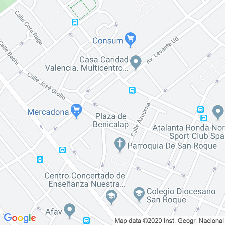 Código Postal calle Recreativa en Valencia
