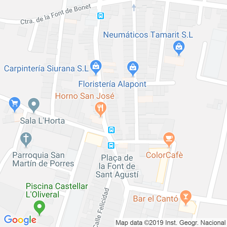 Código Postal calle Cojo De Siurana, entrada en Valencia