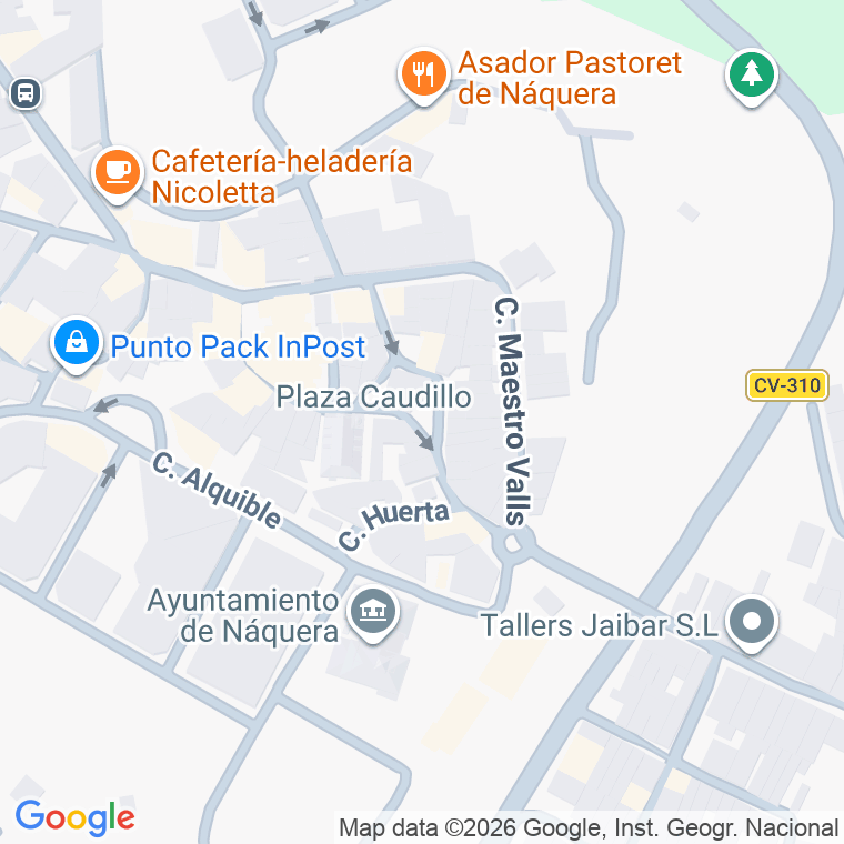 Código postal de Plaza Padre Manuel Navarro en Naquera