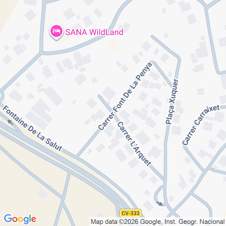 Código postal de Calle Font de la Penya en Urb los Picapiedra