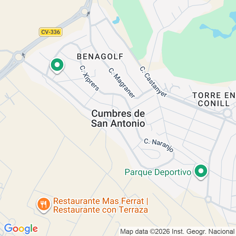Código postal de Calle Noguera en Urb Cumbres San Antonio