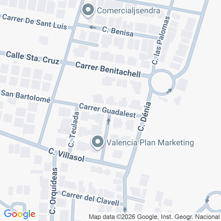 Código postal de Calle Guadalest en Jardin de Jaravilla