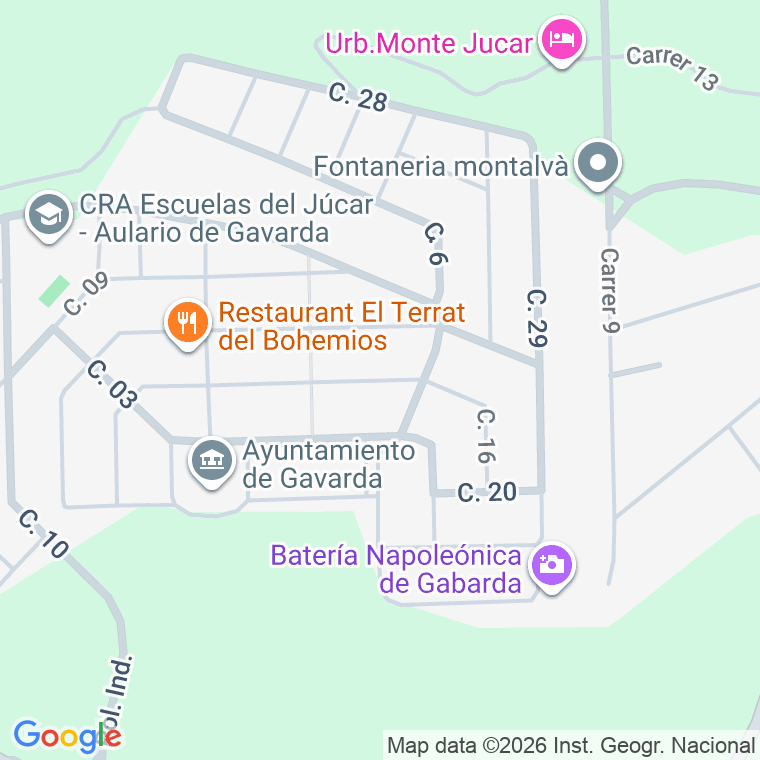 Código postal de Carre 16 en Gavarda