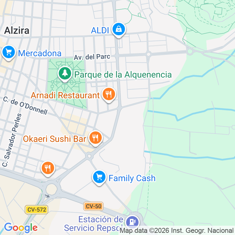 Código postal de Avgda Mestra Josefina Fernández en Alzira
