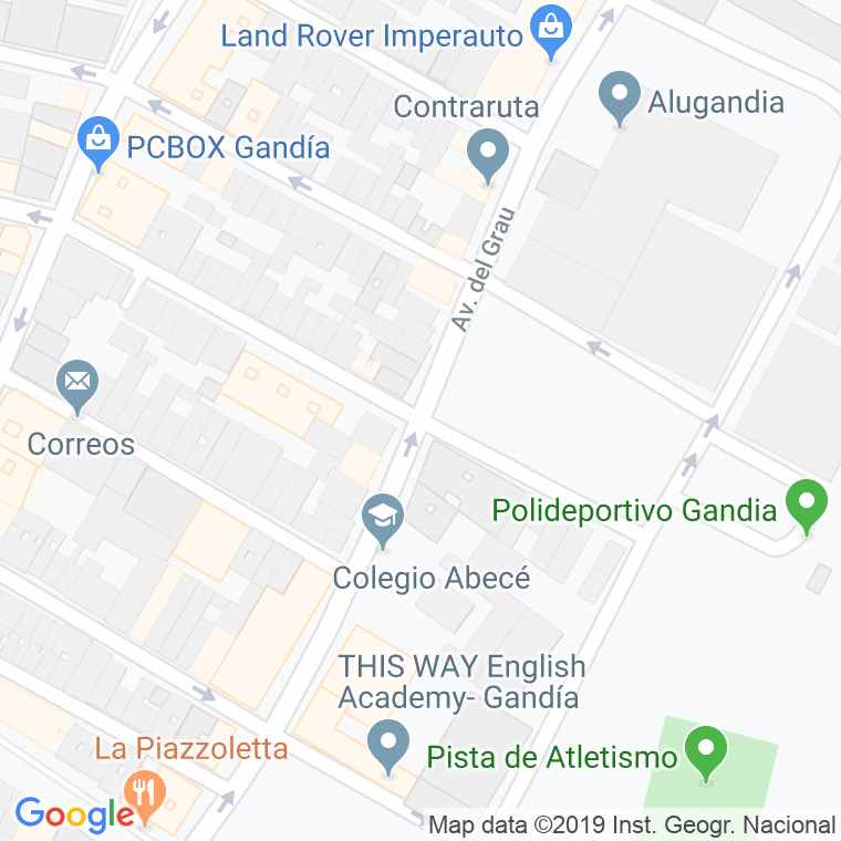 Código Postal calle Cervantes en Gandía
