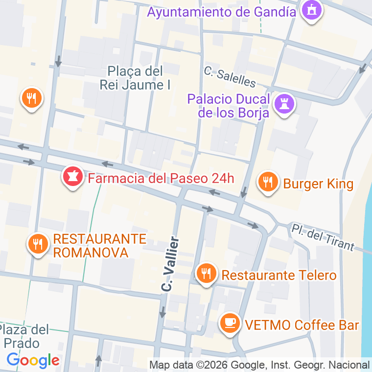 Código postal de Germanies, Paseo (pares del 2 al 30) en Gandía