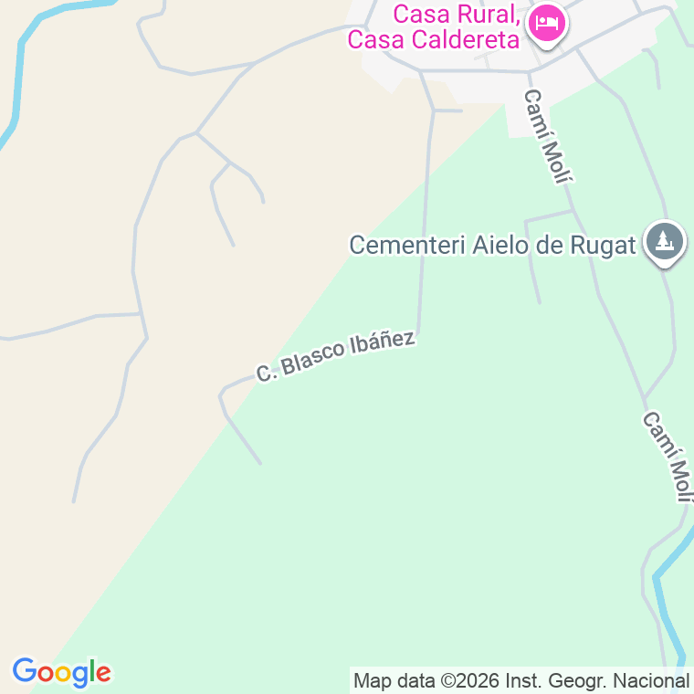 Código postal de Calle Blasco Ibañez en Ayelo de Rugat