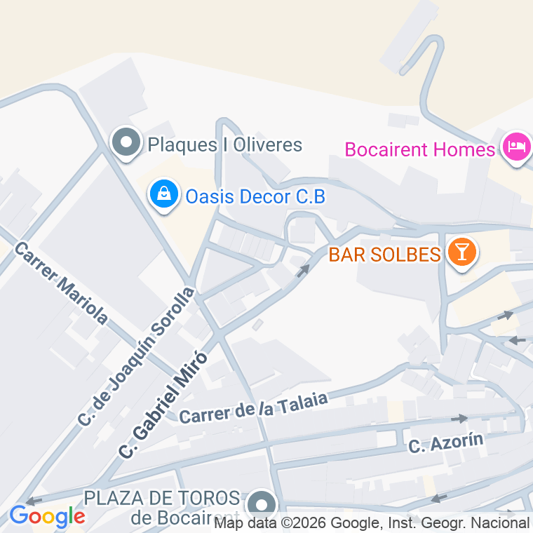 Código postal de Carre Músic Blai Colomer en Bocairent
