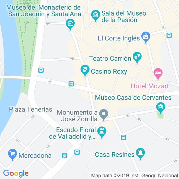 Código Postal calle Doctrinos en Valladolid