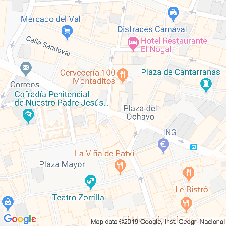 Código Postal calle Especeria en Valladolid