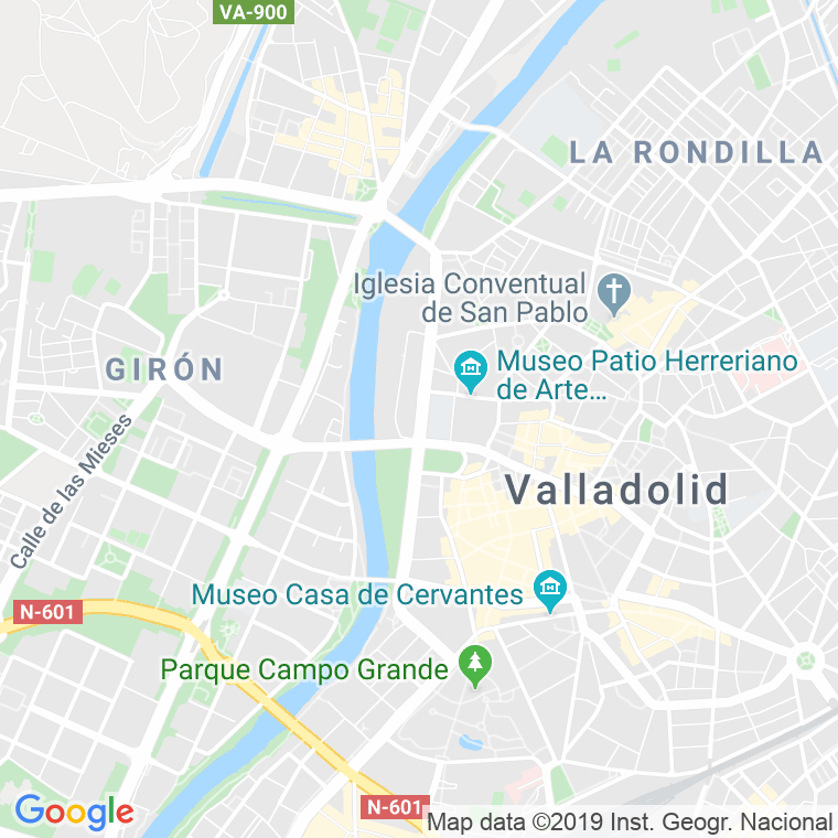Código Postal calle Isabel La Catolica, paseo (Impares Del 1 Al 11)  (Pares Del 2 Al 10) en Valladolid