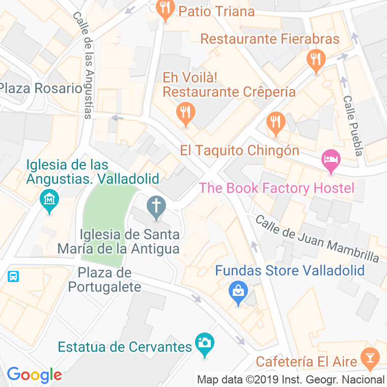 Código Postal calle Antigua   (Impares Del 3 Al Final)  (Pares Del 2 Al 6) en Valladolid