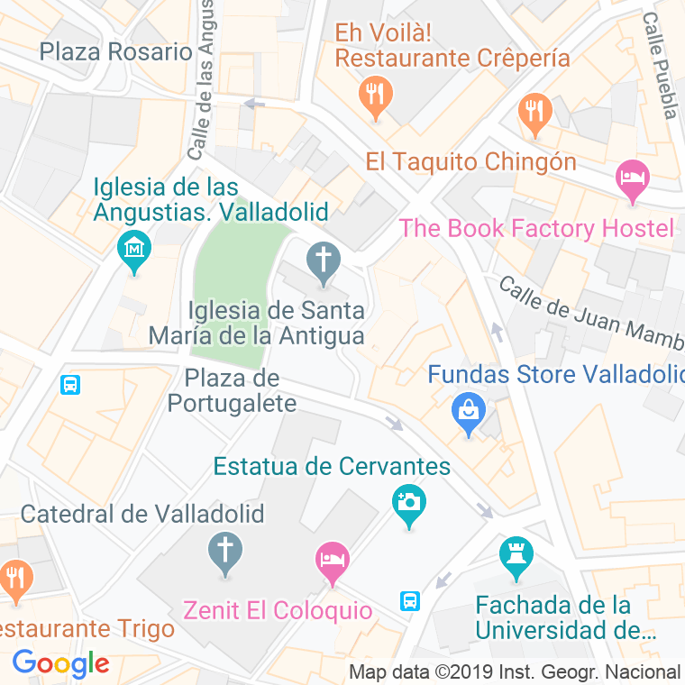 Código Postal calle Bolo De La Antigua en Valladolid