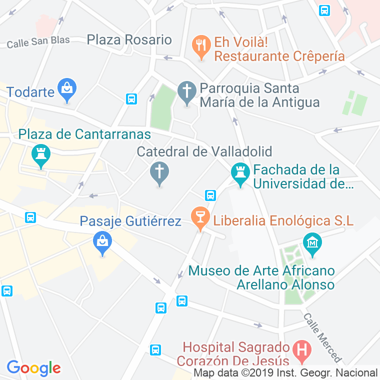 Código Postal calle Cardenal Cos en Valladolid