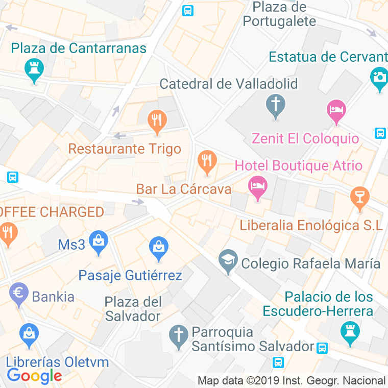 Código Postal calle Cascajares en Valladolid