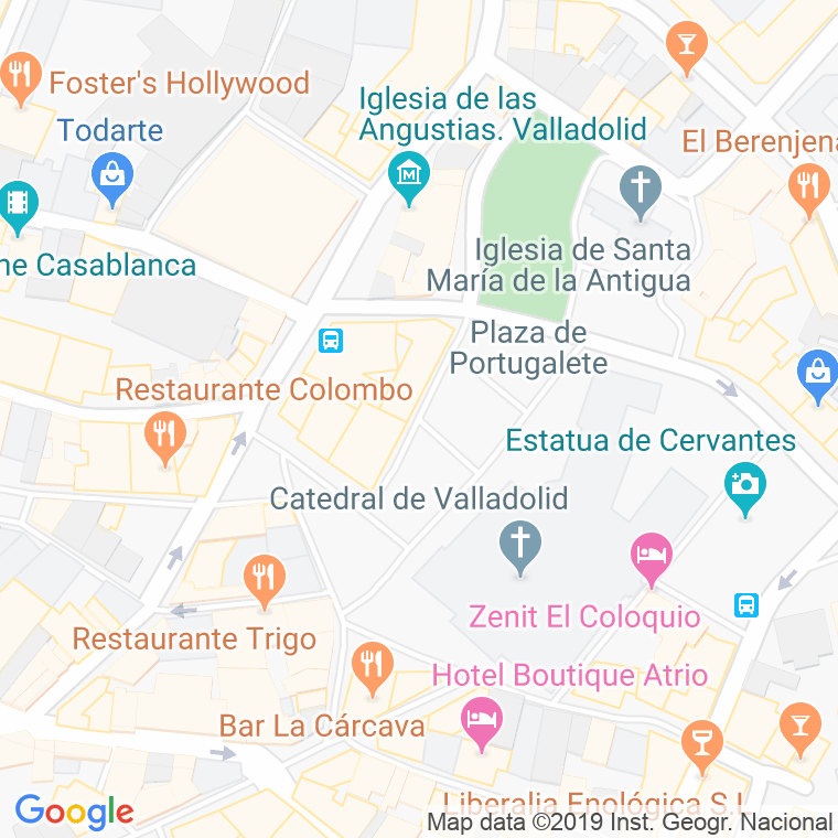 Código Postal calle Portugalete, plaza en Valladolid