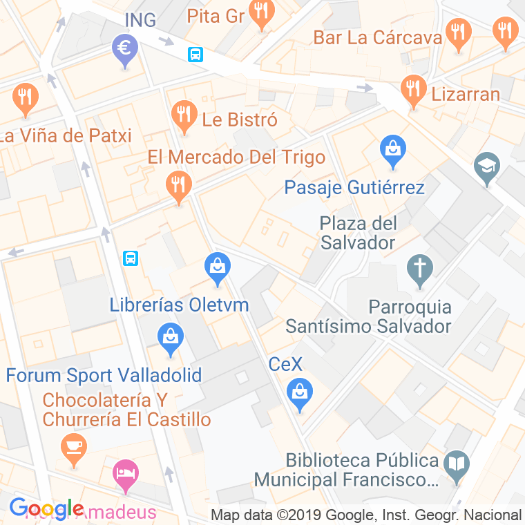 Código Postal calle San Felipe en Valladolid