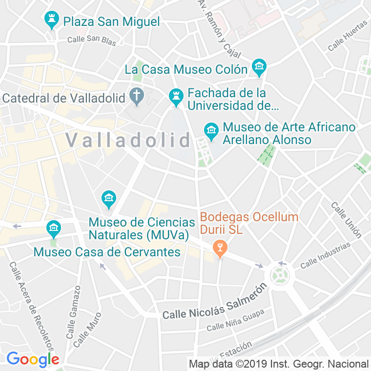 Código Postal calle San Luis   (Pares Del 2 Al 0) en Valladolid