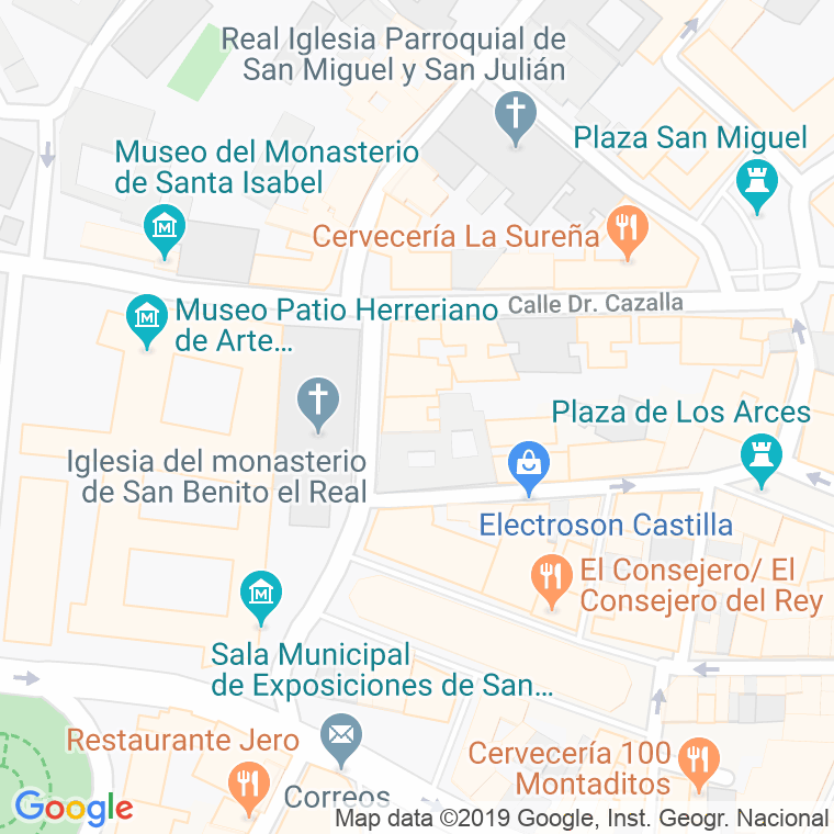 Código Postal calle Alonso Berruguete en Valladolid