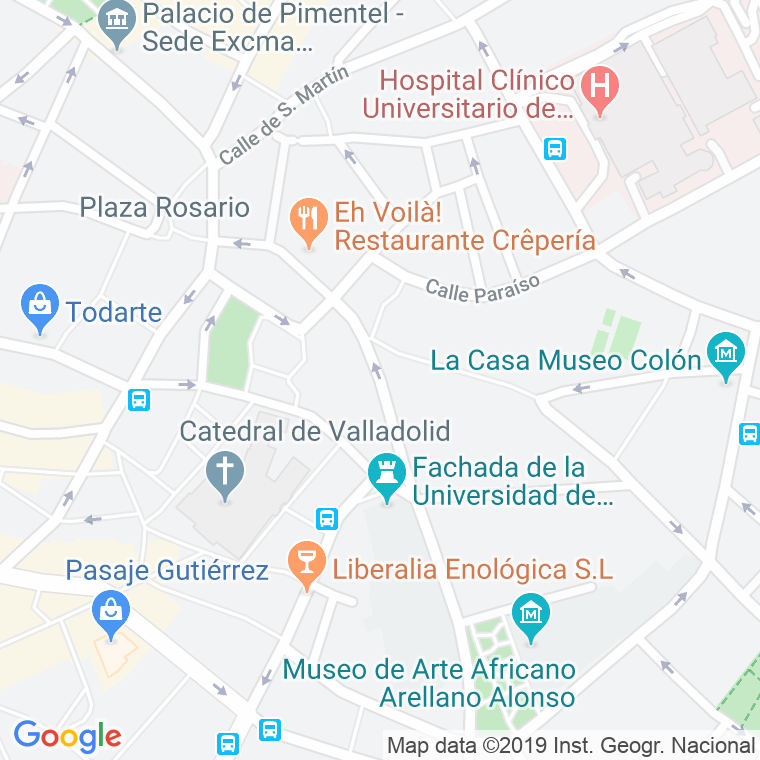 Código Postal calle Duque De Lerma en Valladolid