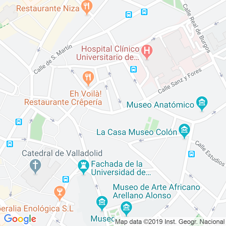Código Postal calle Paraiso en Valladolid
