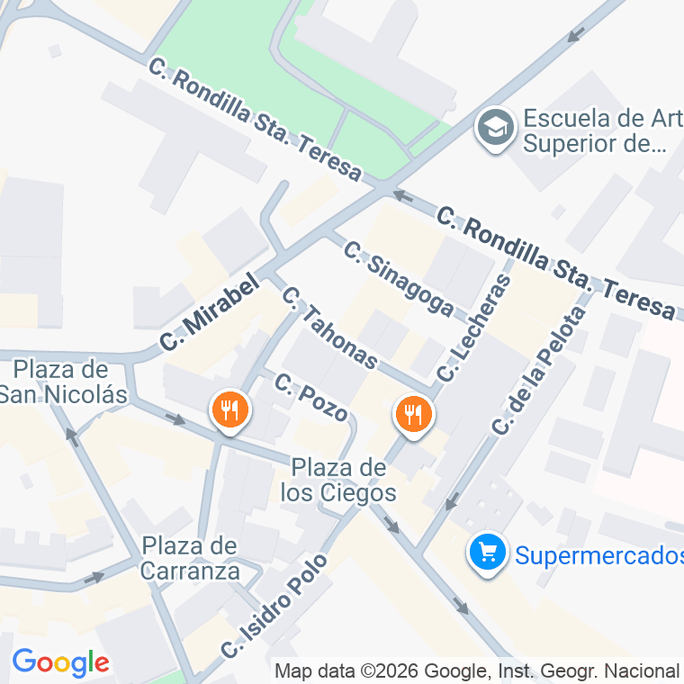 Código postal de Tahonas en Valladolid
