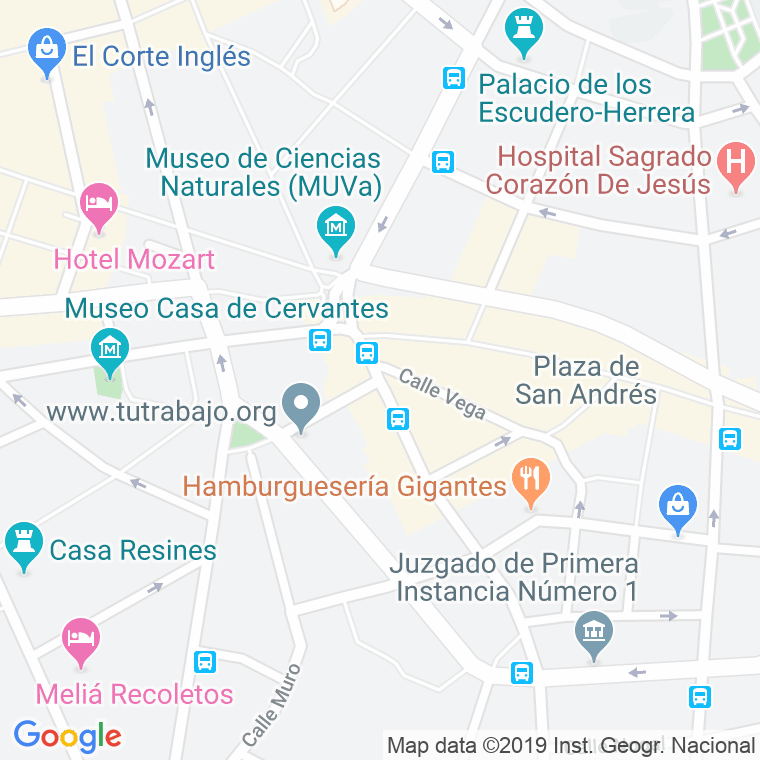 Código Postal calle Divina Pastora en Valladolid