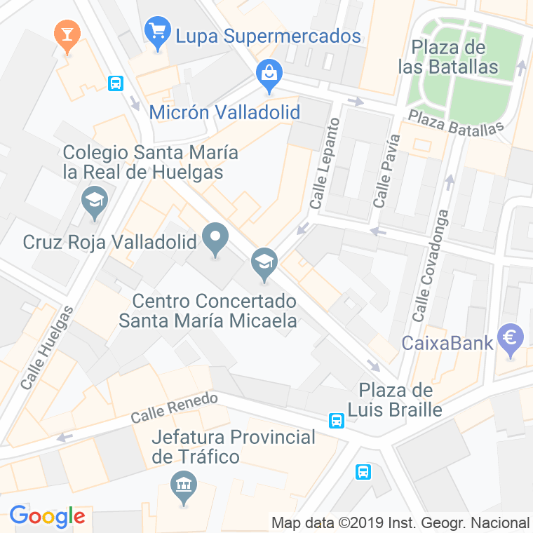 Código Postal calle Polvora en Valladolid