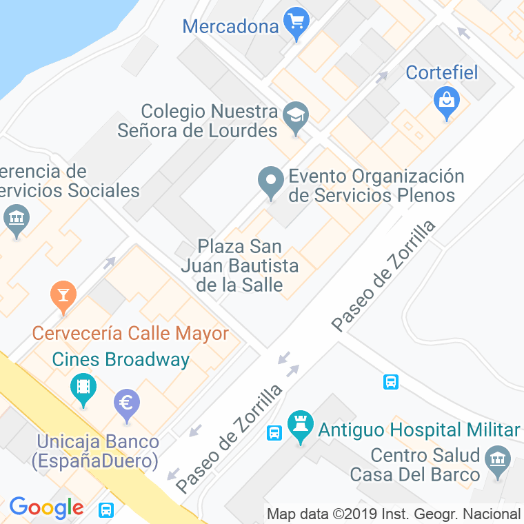 Código Postal calle Albeniz en Valladolid