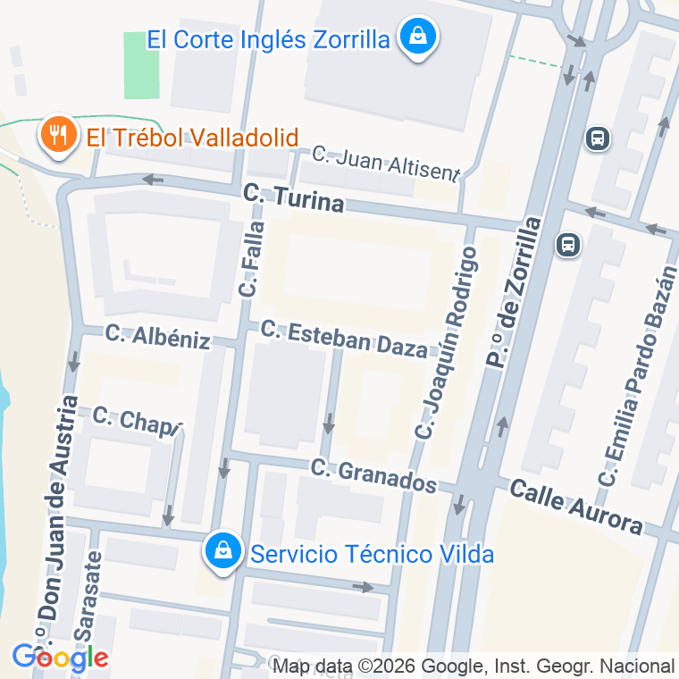 Código postal de Esteban Daza en Valladolid