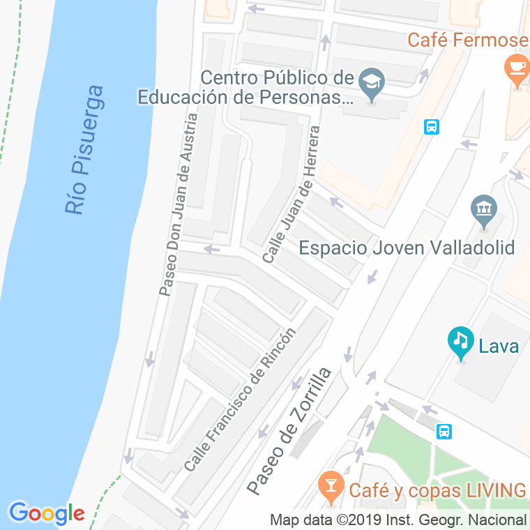 Código Postal calle Gaudi en Valladolid