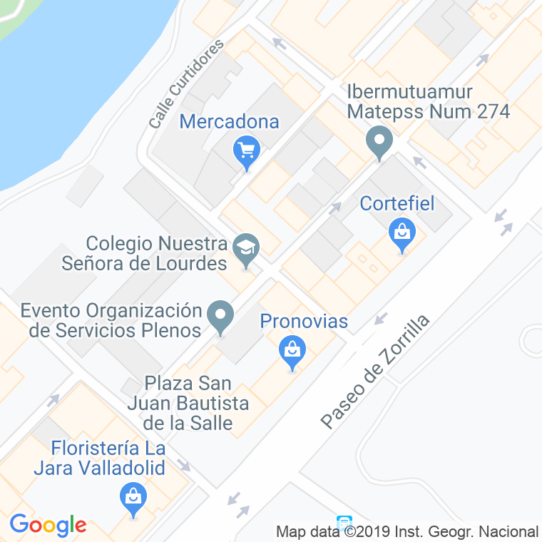 Código Postal calle Gregorio Fernandez en Valladolid - Codigopostalde.es