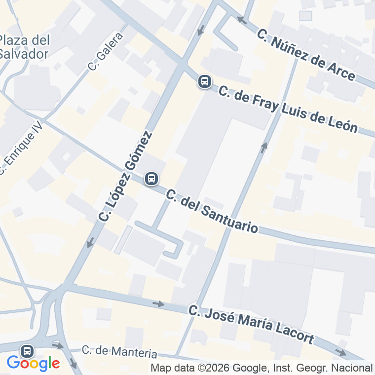 Código postal de San Juan Bautista de la Salle, Plaza en Valladolid