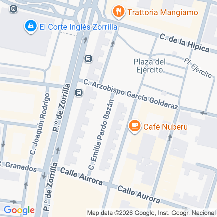 Código postal de Calle Emilia Pardo Bazan en Valladolid