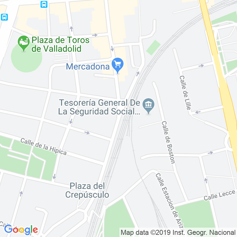 Código Postal calle Irun, avenida en Valladolid