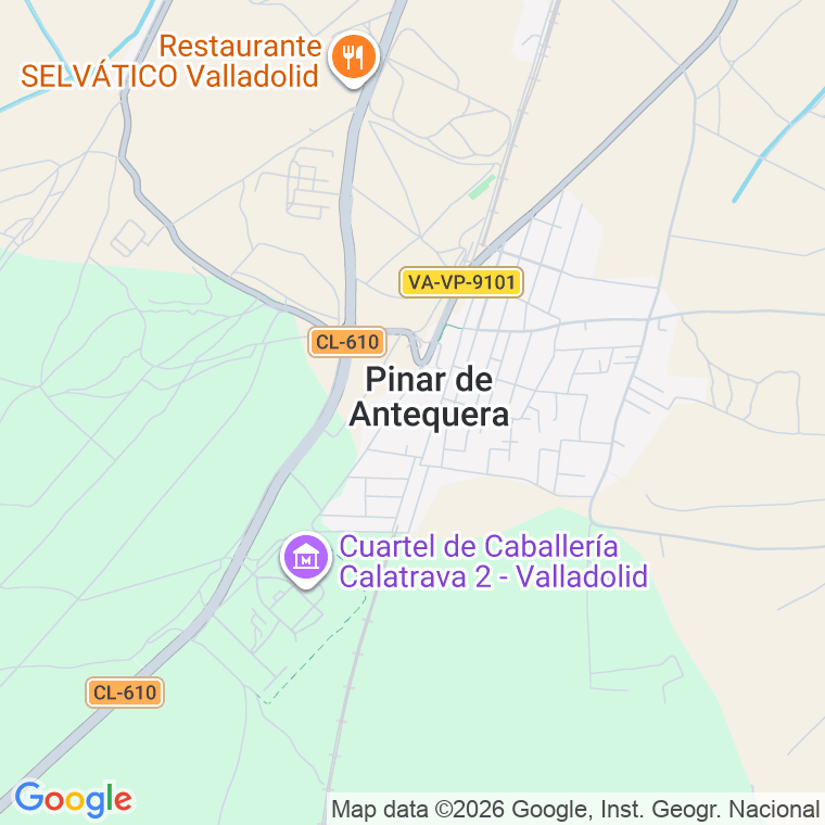 Código postal de Cmno Via del Pinar Ramal 1 en Pinar de Antequera