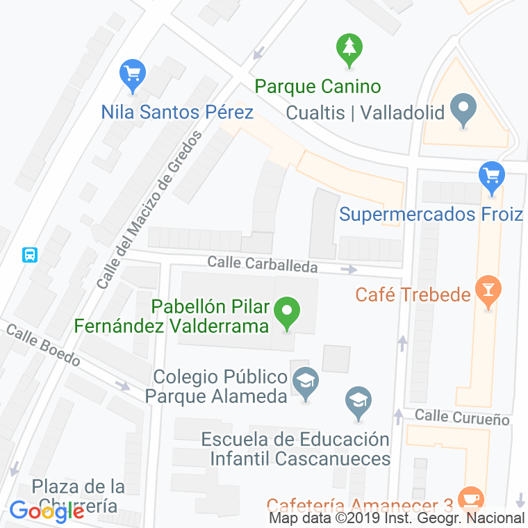 Código Postal calle Carballeda en Valladolid