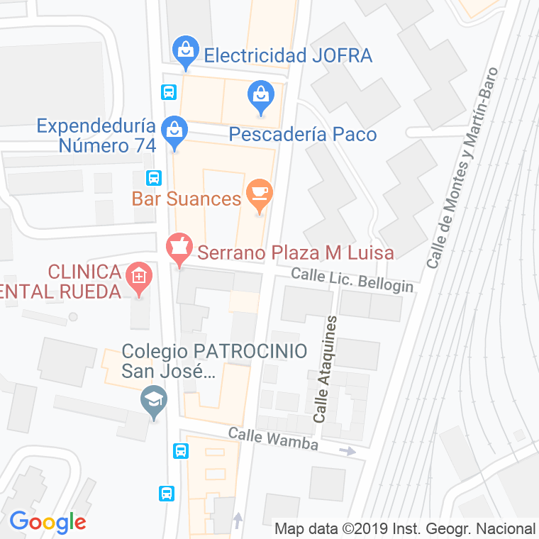 Código Postal calle Licenciado Bellogin en Valladolid